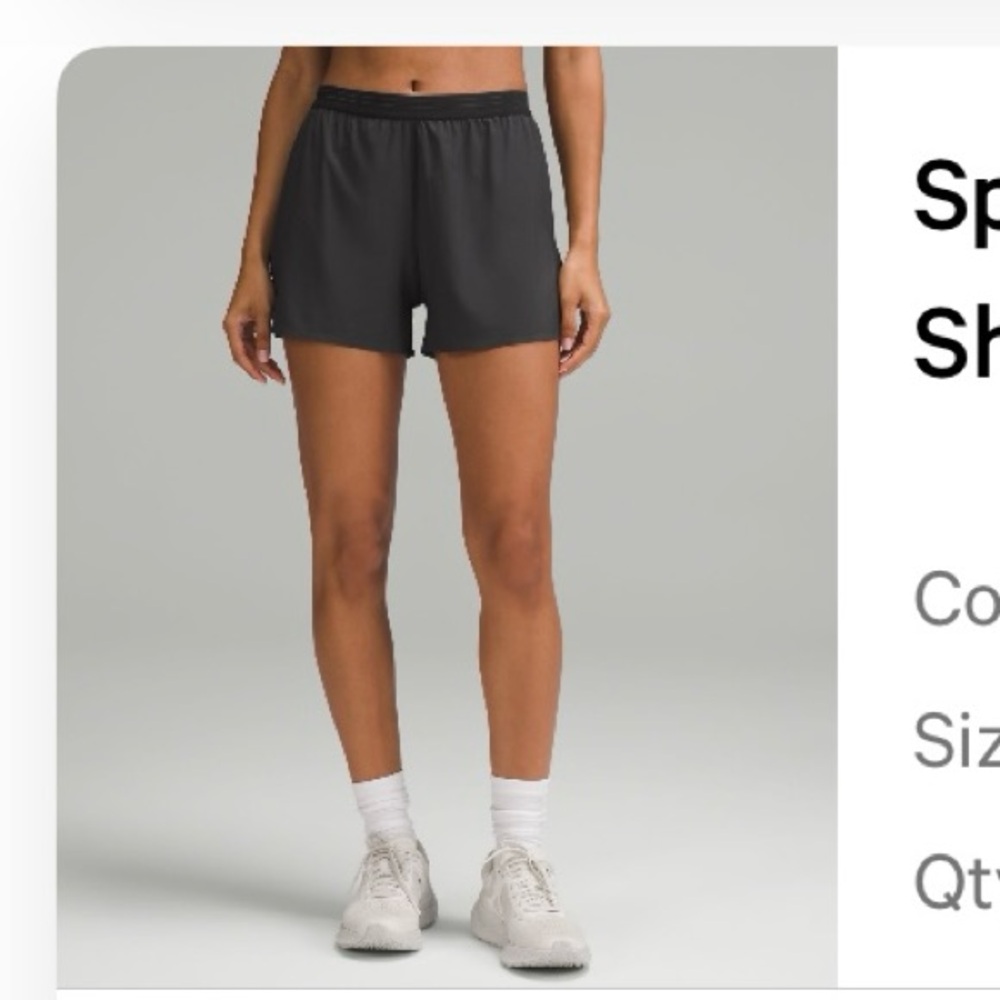 lululemon athletica Black Women's Shorts